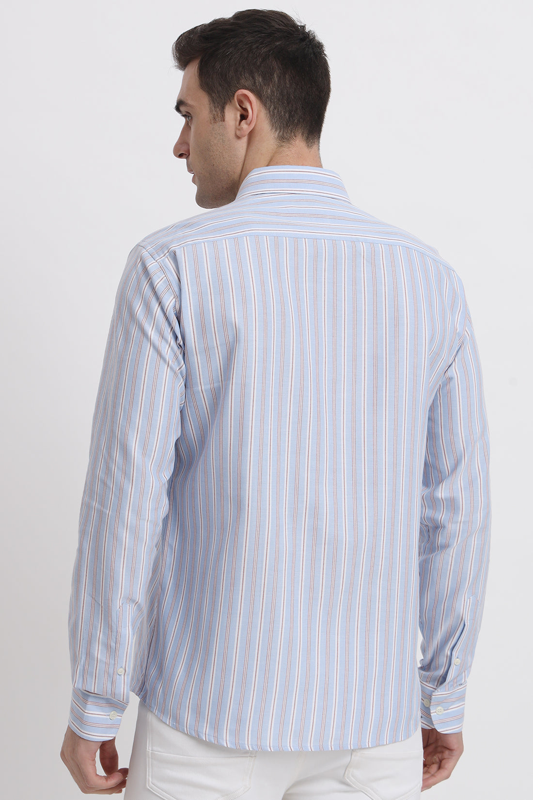 Classic Blue Striped Shirt