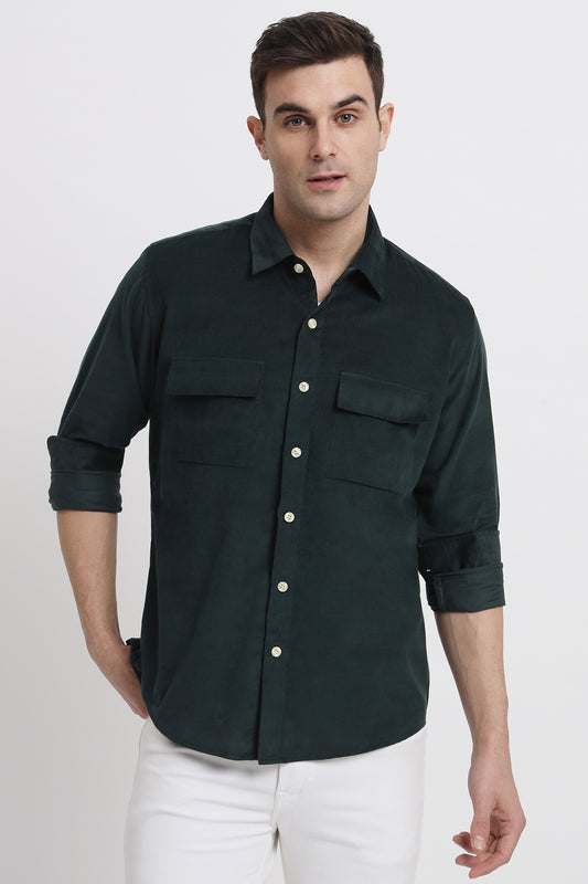 Green Corduroy Shirt