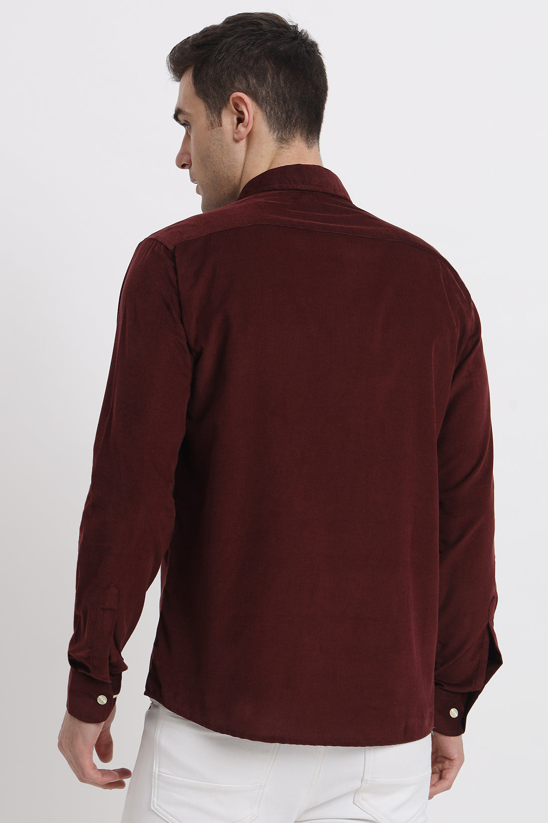 Wine Summer Corduroy Shirt