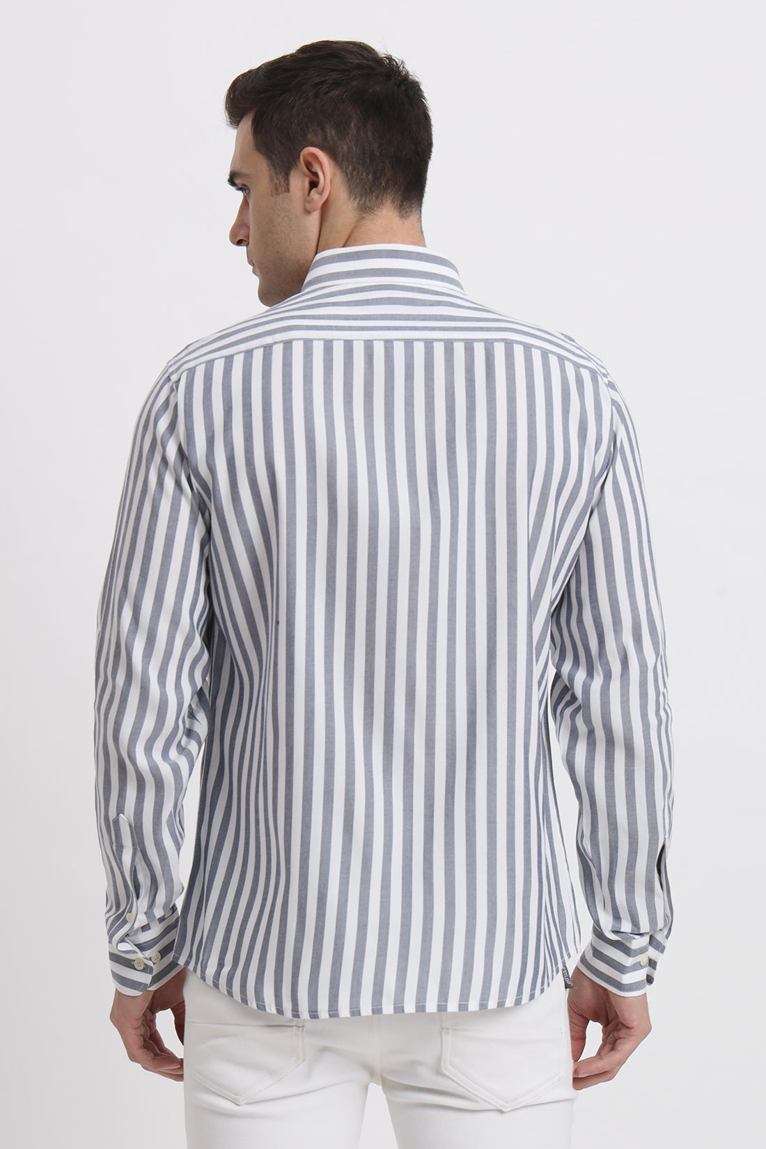 Grey Striped Shirt