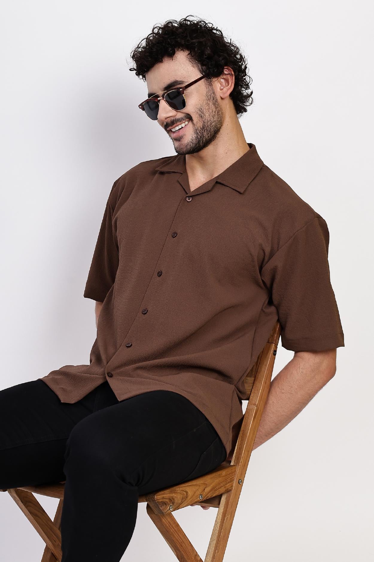 Mocha Textured Shirt