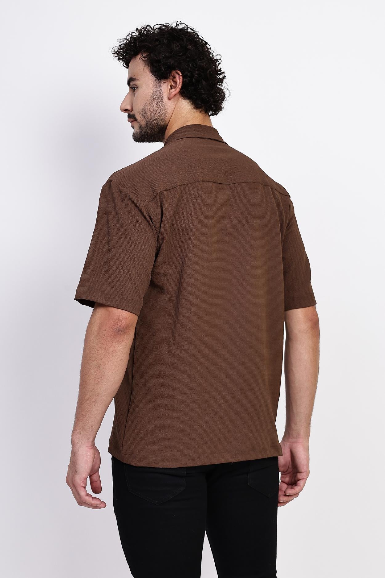 Mocha Textured Shirt