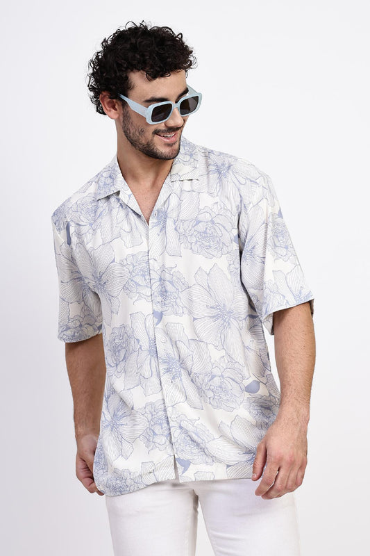 Blue Hawaiian Shirt