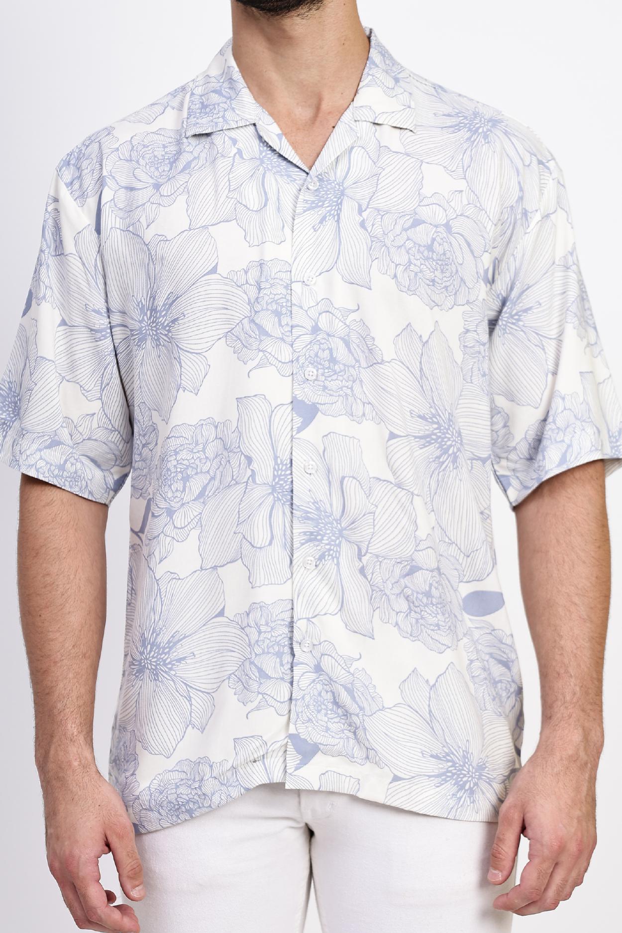 Blue Hawaiian Shirt