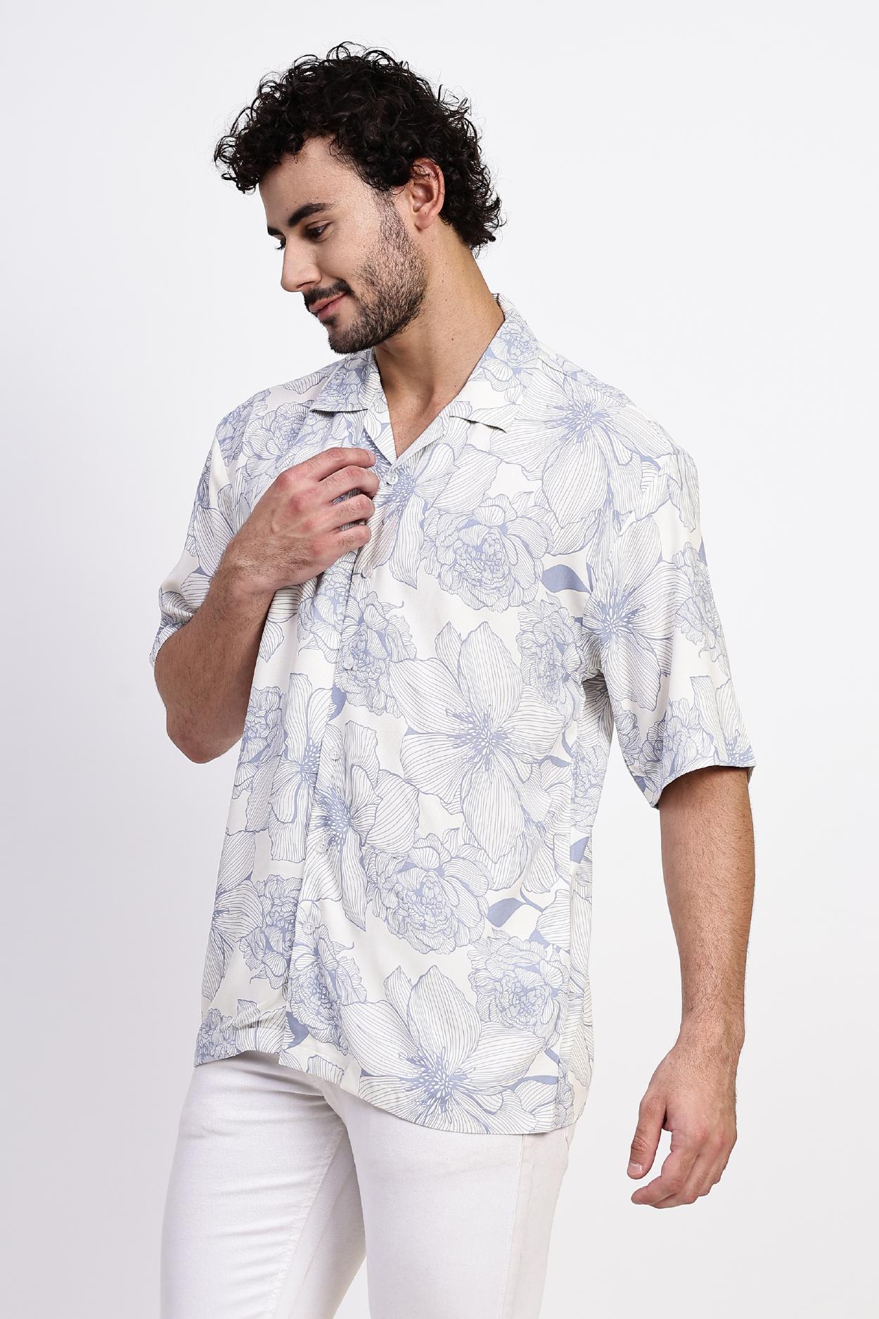 Blue Hawaiian Shirt