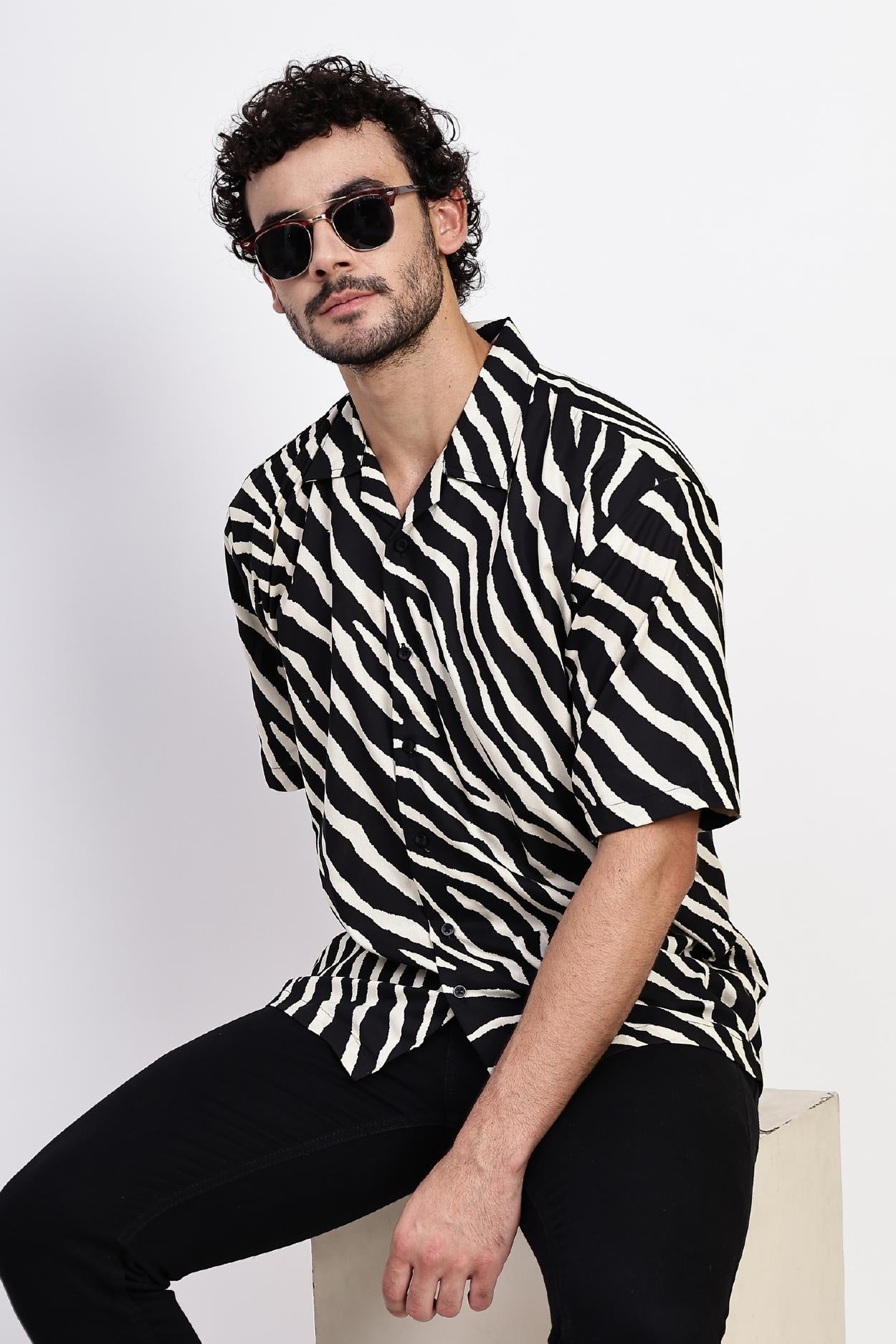 Monochrome Print Shirt