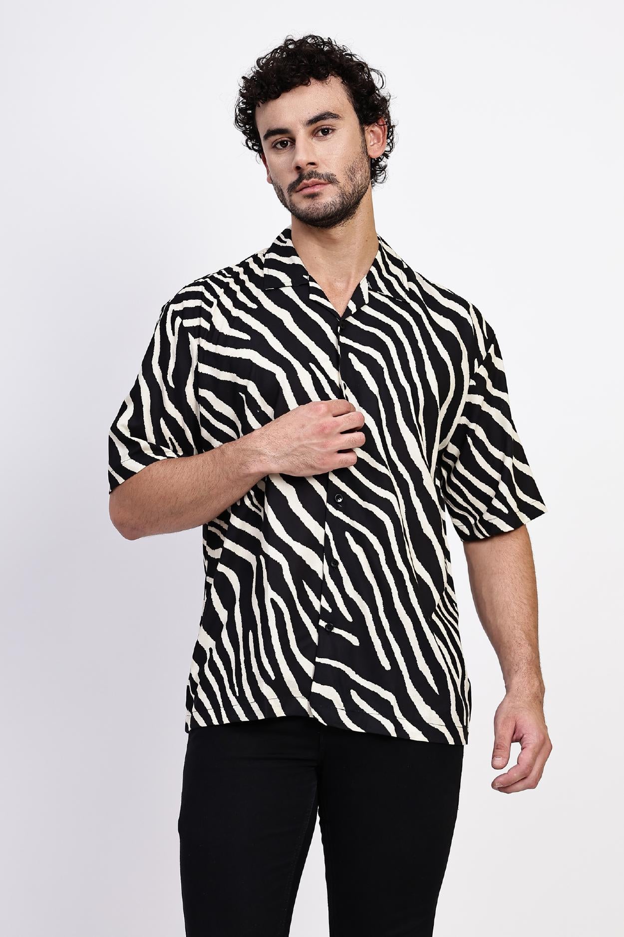 Monochrome Print Shirt